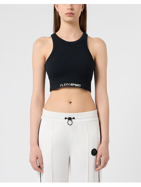Plein Sport Plein Sport Tank top 31022 Čierna Skin Tight Fit