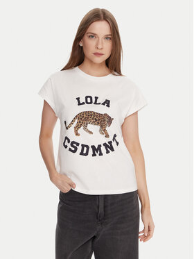 LOLA CASADEMUNT LOLA CASADEMUNT T-Shirt LF2515001 Bílá Regular Fit
