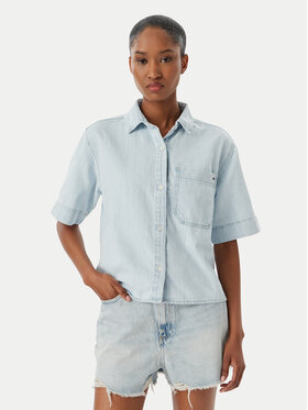 Tommy Hilfiger Tommy Hilfiger Teksasärk WW0WW49573 Sinine Relaxed Fit