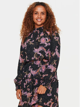 Saint Tropez Saint Tropez Bluse 30512905 Schwarz Loose Fit
