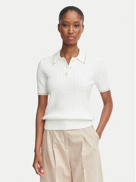 Lacoste Lacoste Polo AF0972 Kremowy Slim Fit