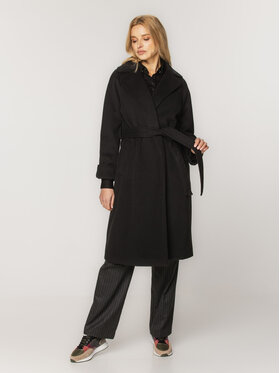 Willsoor Willsoor Płaszcz przejściowy 65373-65374 Czarny Regular Fit