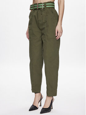 PINKO Pinko Hlače Rigore 100685 A0I4 Zelena Relaxed Fit