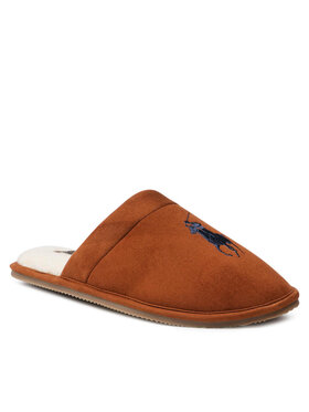 Polo Ralph Lauren Polo Ralph Lauren Παντόφλες Σπιτιού Klarence Big Pp SMF4396BRL Καφέ