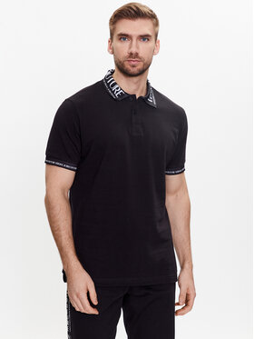 Versace Jeans Couture Versace Jeans Couture Polo Logo 74GAGT02 Crna Regular Fit