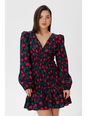 LAURELLA LAURELLA Sukienka codzienna 4TU012 Granatowy Regular Fit