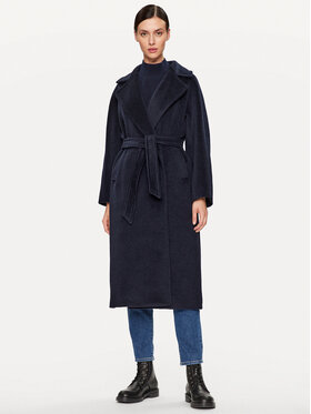Weekend Max Mara Weekend Max Mara Vlnený kabát Tempera 2350161233 Tmavomodrá Regular Fit