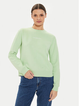 Calvin Klein Jeans Calvin Klein Jeans Bluză Institutional J20J222548 Verde Regular Fit