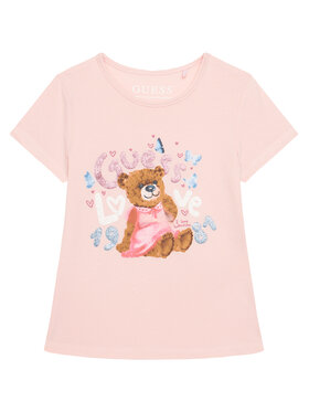 Guess Guess T-Shirt K6RI03 K6YW4 Rosa Regular Fit
