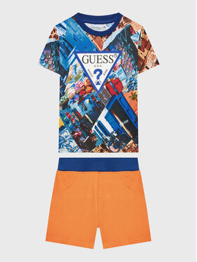 Guess Guess Komplet t-shirt i spodnie N3GG00 K8HM3 Kolorowy Regular Fit