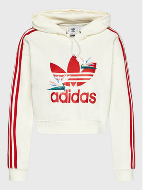adidas adidas Mikina THEBE MAGUGU HK5210 Écru Relaxed Fit