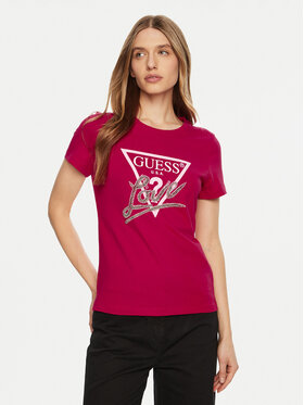 Guess Guess T-Shirt W5RI10 I3Z14 Κόκκινο Regular Fit