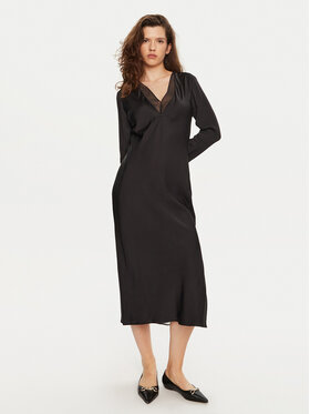 Calvin Klein Calvin Klein Koktejlové šaty K20K207845 Čierna Regular Fit