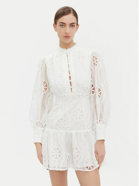 BARDOT BARDOT Sukienka koktajlowa 59586DB3 Biały Regular Fit