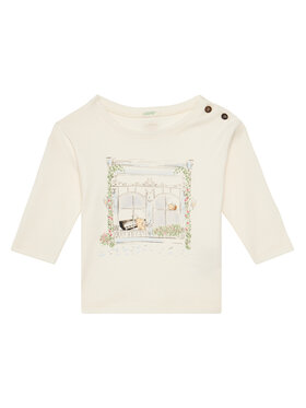 United Colors Of Benetton United Colors Of Benetton Majica 3I9WA105Q Bež Regular Fit