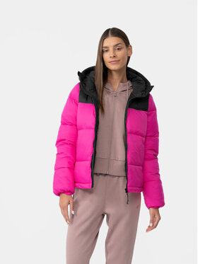 4F 4F Пуховик 4FAW23TDJAF230 Рожевий Regular Fit