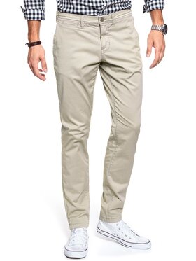 Mustang Mustang Chinosy CLASSIC CHINO Beżowy Slim Fit