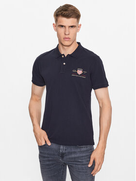 Gant Gant Polokošile Archive Shield 2002014 Tmavomodrá Regular Fit