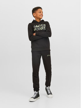 Jack&Jones Junior Spodnji Del Trenirke 12237173 Črna Comfort Fit