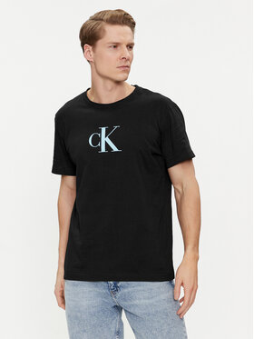 Calvin Klein Swimwear Calvin Klein Swimwear T-shirt KM0KM00971 Crna Regular Fit