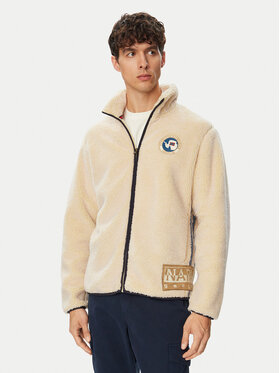 Napapijri Napapijri Fleece T-Archive NP0A8APE Κρεμ Relaxed Fit