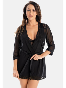 Teyli Teyli Szlafrok 302 Czarny Standard Fit
