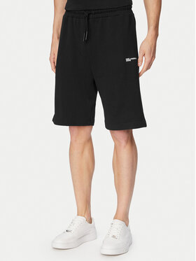 Karl Lagerfeld Jeans Karl Lagerfeld Jeans Pantaloni scurți de blugi B2M10148 Negru Straight Leg