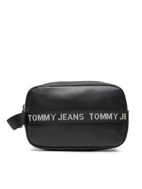 Tommy Jeans Tommy Jeans Geantă pentru cosmetice Tjm Essential Leather Washbag AM0AM11425 Negru
