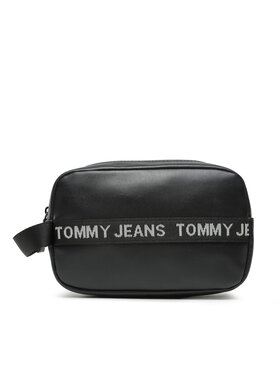 Tommy Jeans Tommy Jeans Kosmetický kufřík Tjm Essential Leather Washbag AM0AM11425 Černá