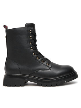 Tommy Hilfiger Tommy Hilfiger Ορειβατικά παπούτσια Lace-Up Bootie T3A5-33569-1351 S Μαύρο