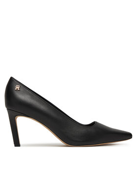 Tommy Hilfiger Tommy Hilfiger Štikle Logo Pump Slanted Hl FW0FW08993 Crna