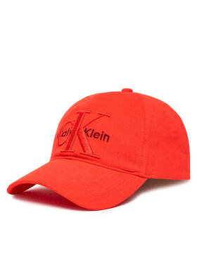 Calvin Klein Calvin Klein Šiltovka Large Monologo LV04D5039G Červená