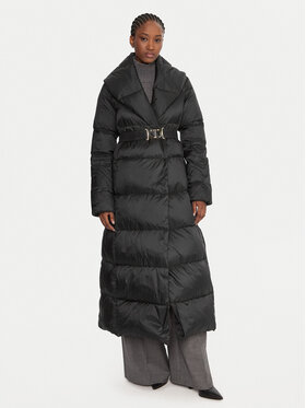 TWINSET TWINSET Pehelykabát 252TT2050 Fekete Regular Fit