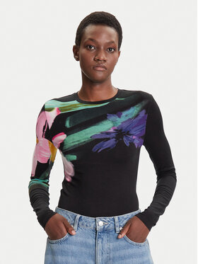 Desigual Desigual Majica Lena 25WWTK32 Crna Regular Fit