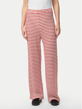 Pieces Pieces Stoffhose Manilla 17155071 Rot Wide Leg