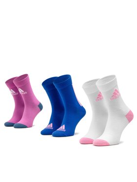 adidas adidas Zestaw 3 par wysokich skarpet dziecięcych HM2314 Kolorowy