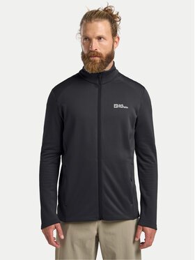 Jack Wolfskin Jack Wolfskin Флісовий реглан Kolbenberg Fz A63964 Чорний Regular Fit