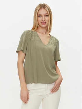 Vila Vila T-Shirt Mesa 14092019 Grün Regular Fit