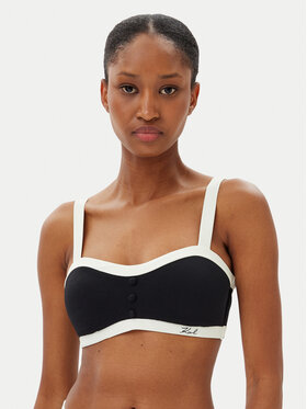KARL LAGERFELD KARL LAGERFELD Bikini augšdaļa A2W46018 Melns
