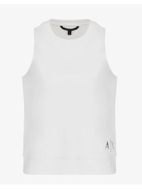 Armani Exchange Armani Exchange Top 3KYMAF YJ3AZ Biały Slim Fit