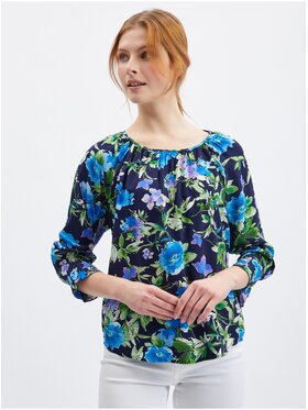 Orsay Orsay Bluzka 619143526000__42 Granatowy A-Line Fit