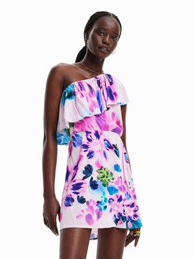 Desigual Desigual Kleid für den Alltag 23SWVW86 Violett Regular Fit