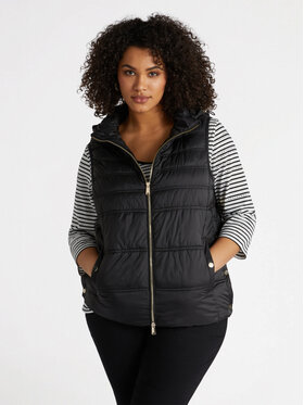 Fiorella Rubino Fiorella Rubino Bezrękawnik F039L000050N033 Czarny Regular Fit