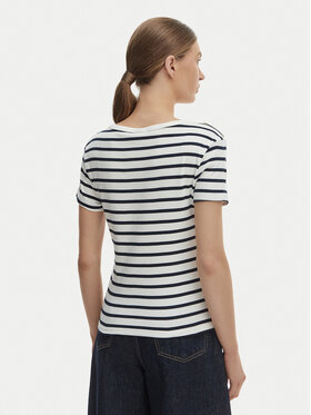 Tommy Hilfiger Tommy Hilfiger Tricou WW0WW49250 Écru Slim Fit