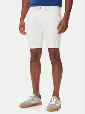Petrol Industries Petrol Industries Szorty jeansowe M-ROS-SHO005 Biały Slim Fit