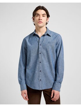 Lee Lee Camicia PATCH SHIRT Blu Regular Fit