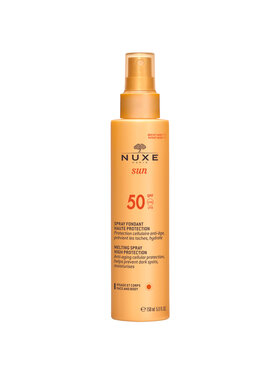 Nuxe Nuxe NUXE Sun Mleczko do opalania do twarzy i ciała (w sprayu) wysoka ochrona SPF50 Emulsja do opalania