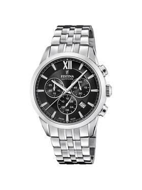 Festina Festina Zegarek F20040-4 Srebrny