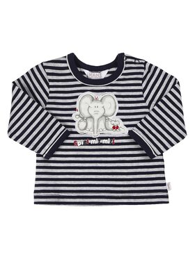 Kanz Kanz Bluzka 0003321-3800 Niebieski Basic Fit