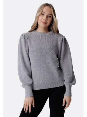 LAURELLA LAURELLA Sweter 6TU045 Szary Regular Fit
